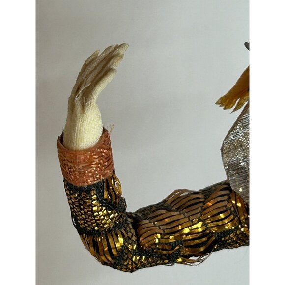 VTG Handmade Dancer Figurine Doll Statue 1960s Bangkok Thailand Oriental MCM Fun - Picture 12 of 16